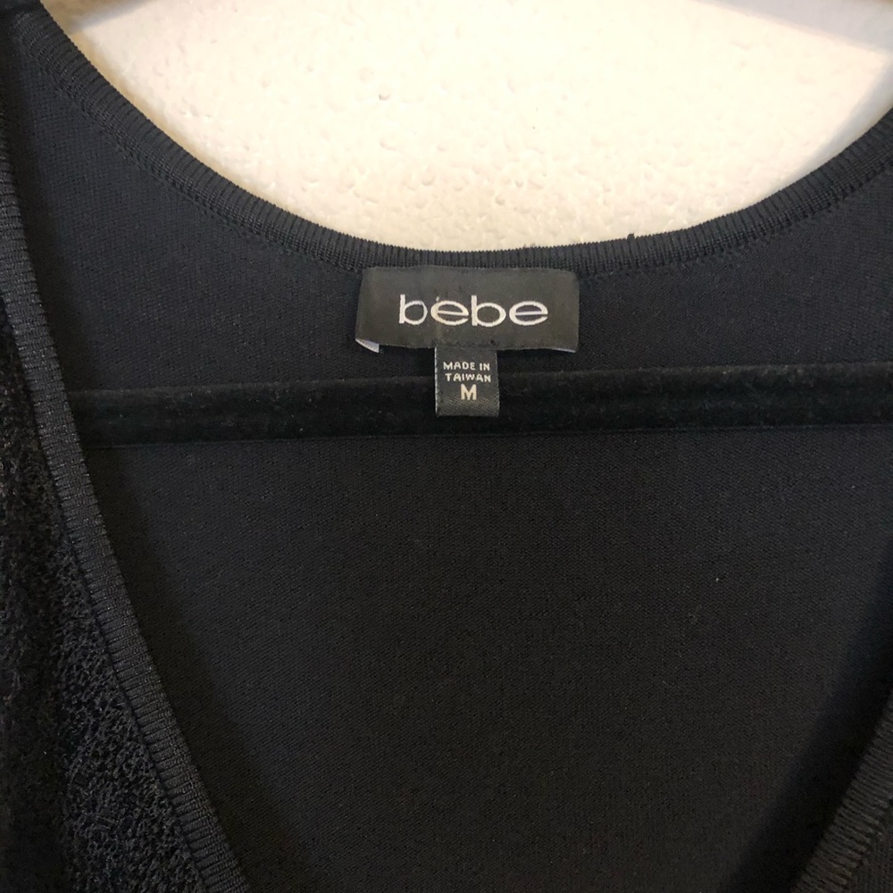 BEBE Y2K V-Neck Bandage mesh Ruffle Dress - Picture 7 of 12